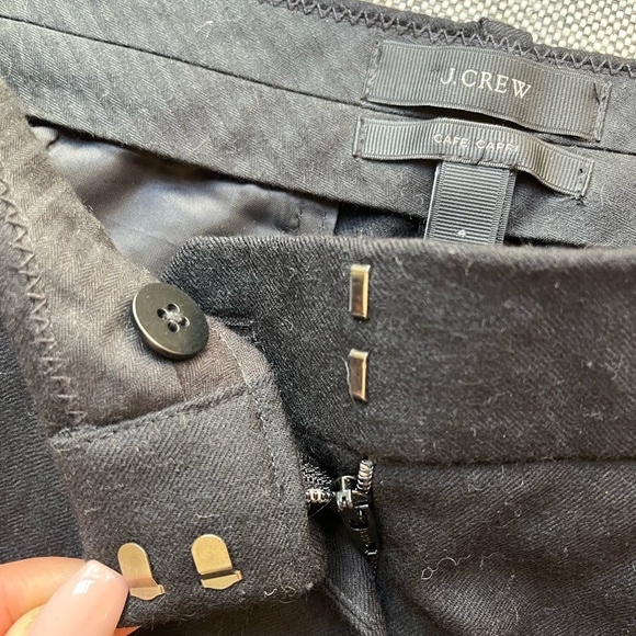 🍋 J.Crew 100% Wool Cafe Capris , Size: 4 - Picture 10 of 16